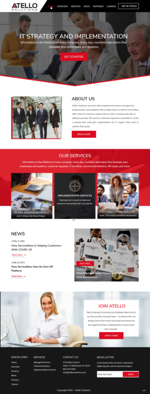 Web Design by pb for Atello Solutions | Design: #24519812