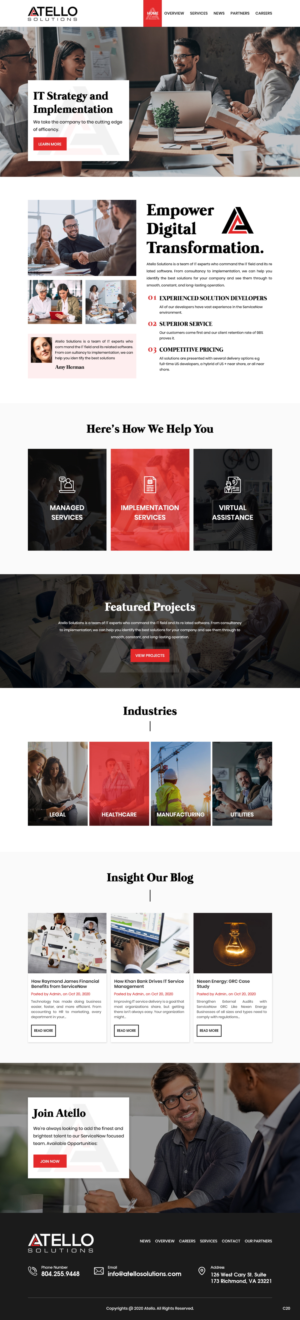 Web Design by pb for Atello Solutions | Design: #24519813
