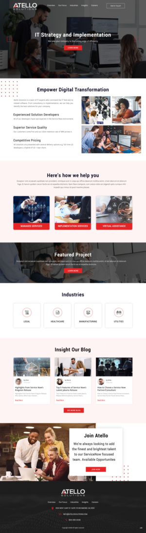 Web Design by pb for Atello Solutions | Design: #24519825