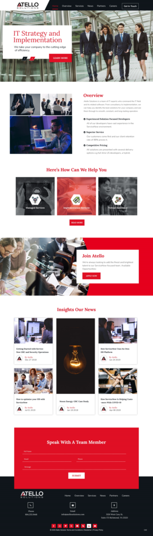 Web Design by pb for Atello Solutions | Design: #24519826