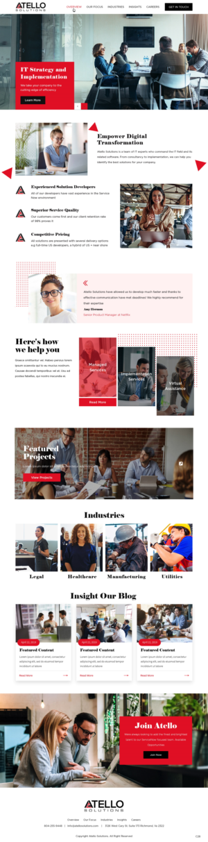 Web Design by pb for Atello Solutions | Design: #24523862