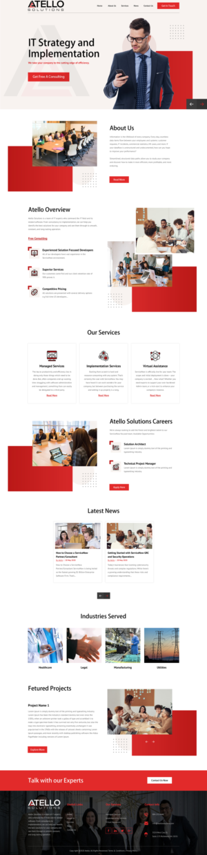 Web Design by rightway for Atello Solutions | Design: #24519252