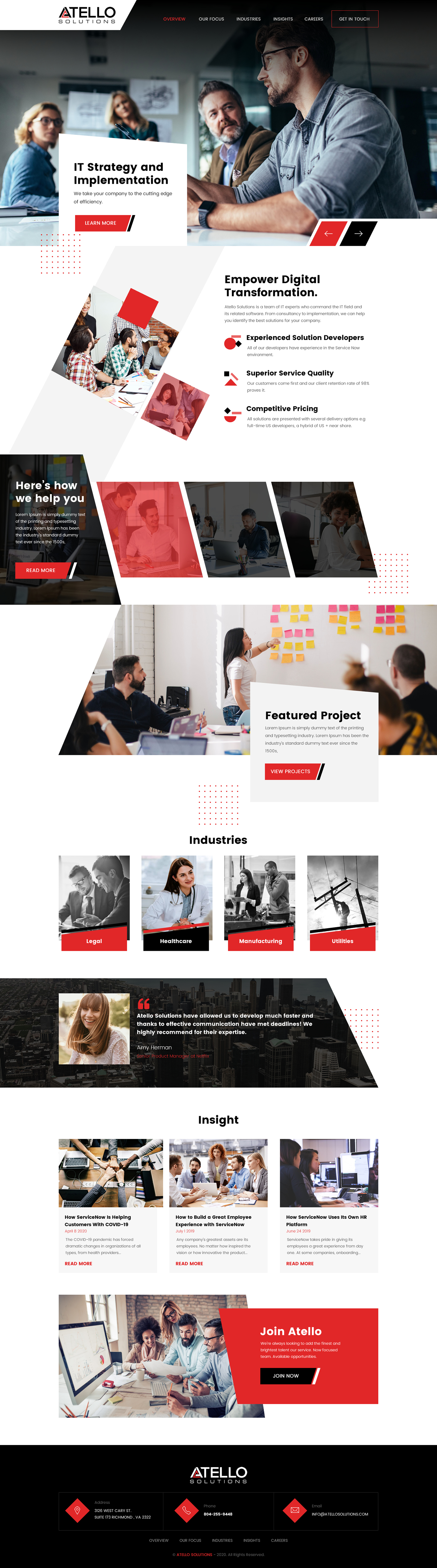 Web-Design von rightway für Atello Solutions | Design #24519253