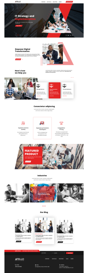 Web Design by lemosys infotech for Atello Solutions | Design #24517148