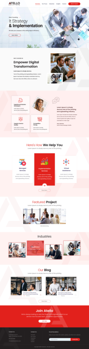 Web Design by Shijo John for Atello Solutions | Design: #24531768