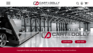 Cart &amp; Dolly Website Banner Images
