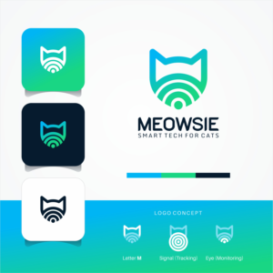 Meowsie Smart Tech for Cats | Logo Design by Jeff_Riadi