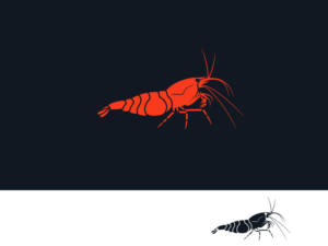 Shrimp Vinyl Sticker For autos and other uses | Diseño de Sticker por ArtTank