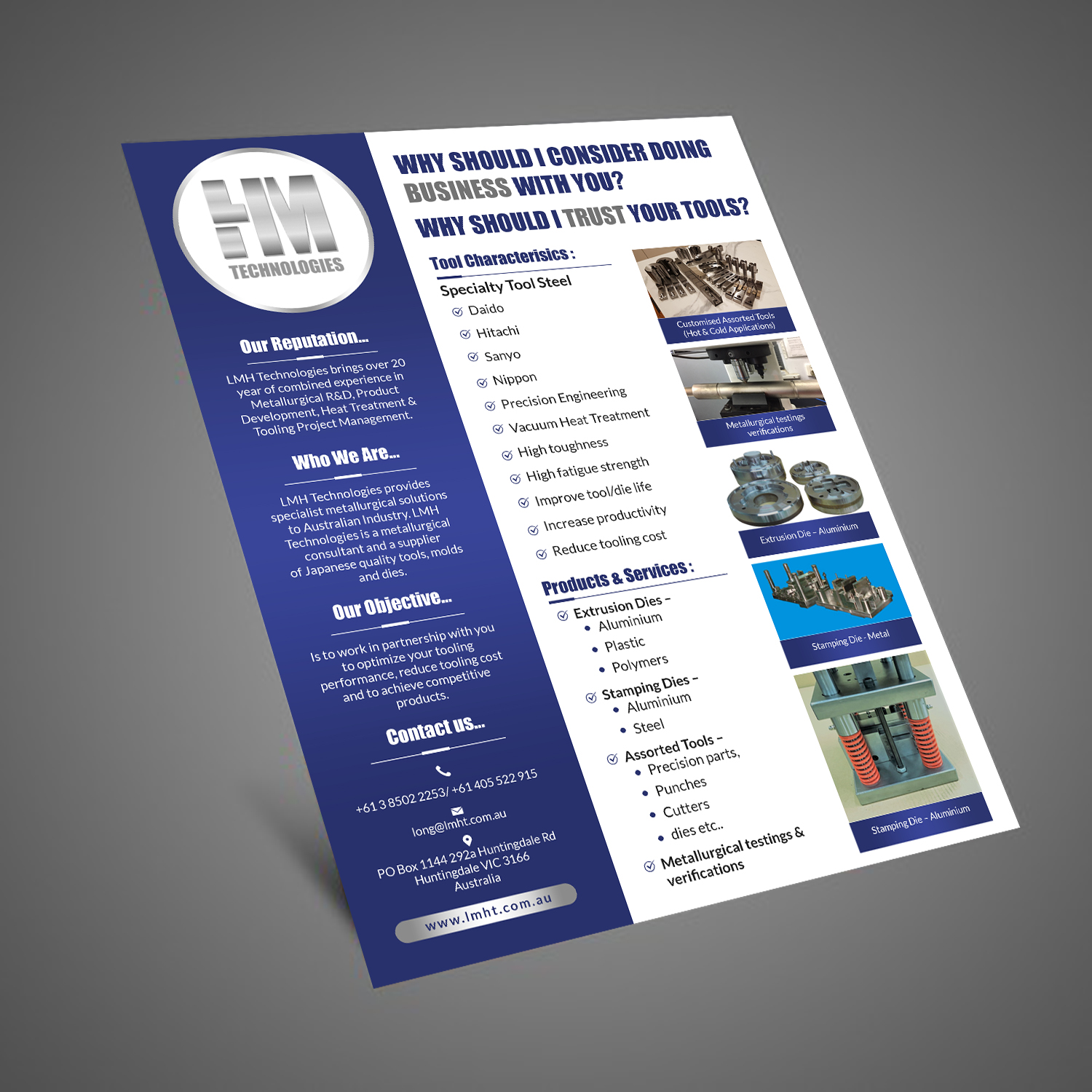 Flyer Design by aspiremedia for LMH Holdings Pty Ltd | Design #24515653