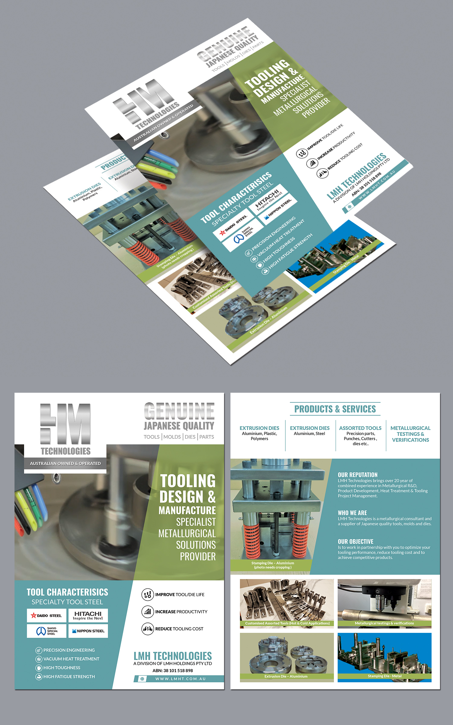 Diseño de Flyer por BLUE WINGS para LMH Holdings Pty Ltd | Diseño #24550461