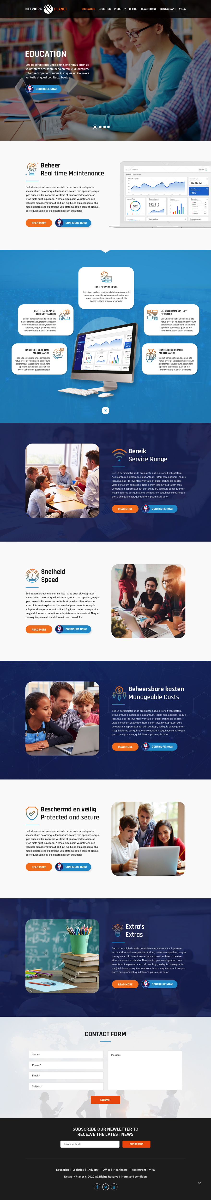 Web Design by pb for Service Planet Rotterdam B.V. | Design #24528103
