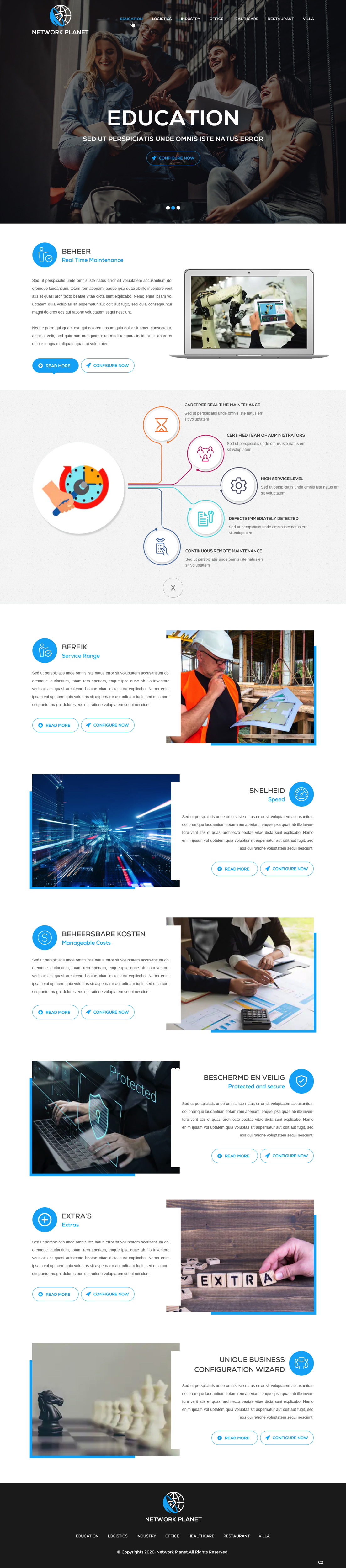 Web Design by pb for Service Planet Rotterdam B.V. | Design #24535254