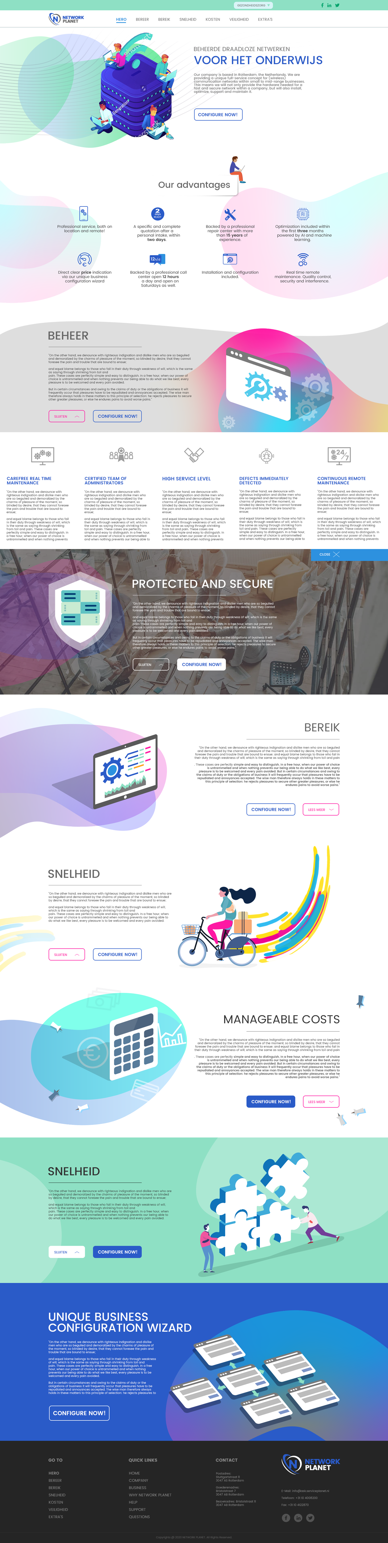 Web Design by Victor_pro for Service Planet Rotterdam B.V. | Design #24627584
