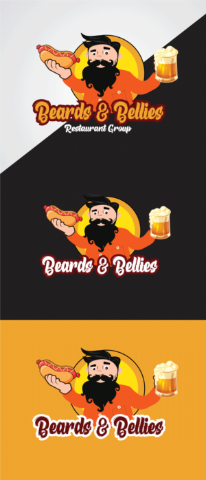 Beards and Bellies Restaurant Group | Logo Design by ashessaha