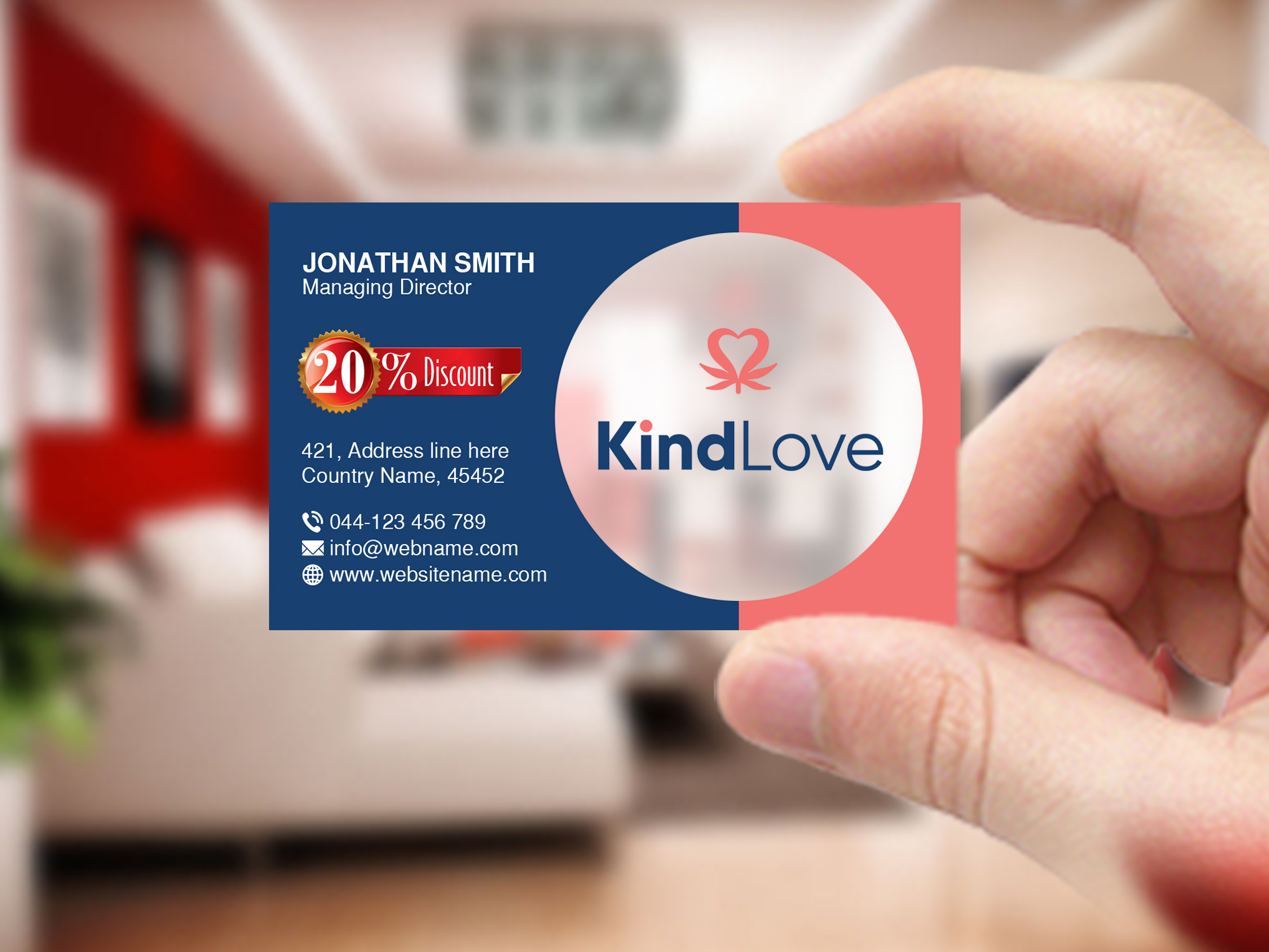 Business Card Design by Creations Box 2015 for Kind Love | Design #24523572