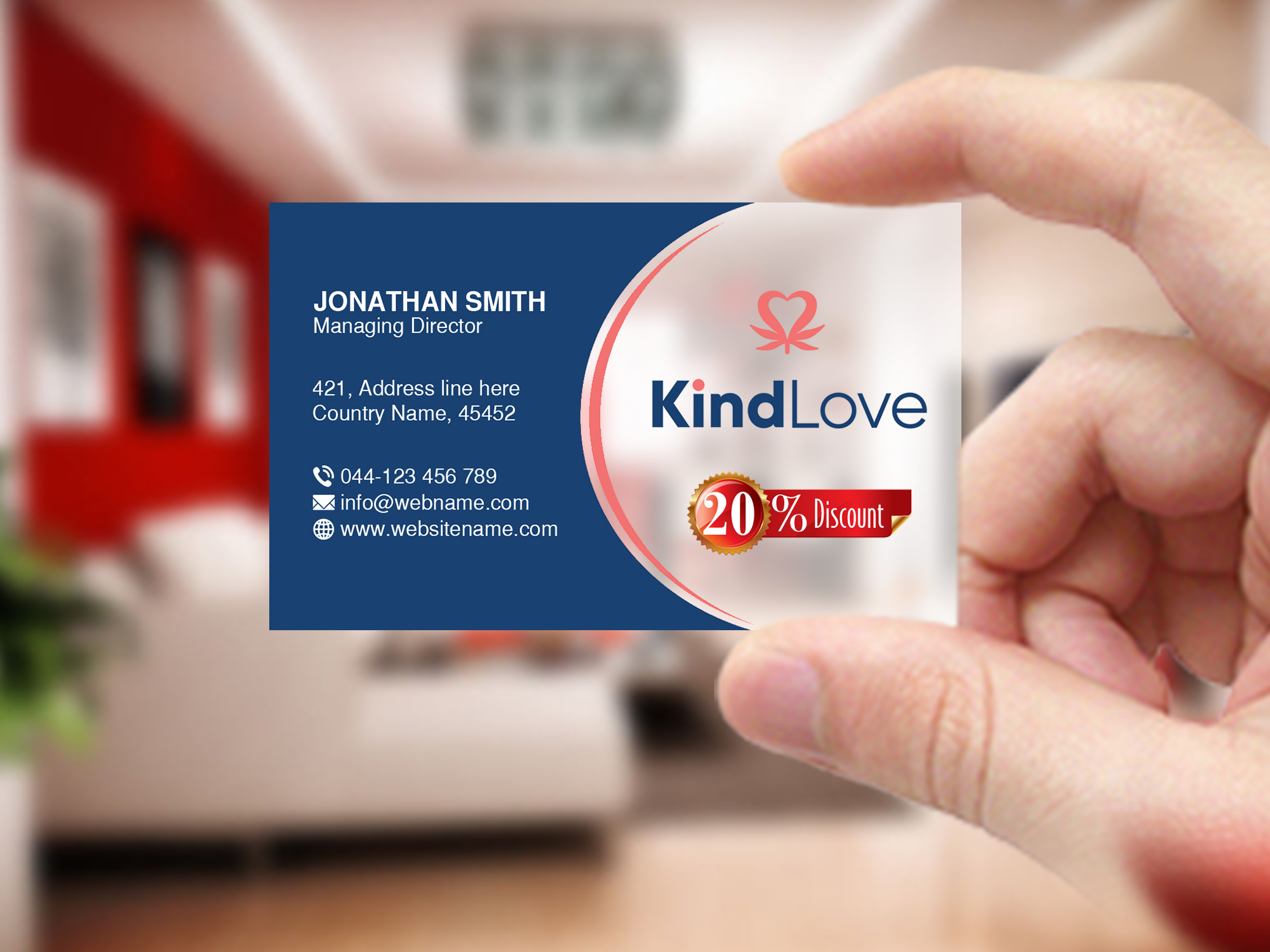 Diseño de Tarjeta de Presentación por Creations Box 2015 para Kind Love | Diseño #24523573