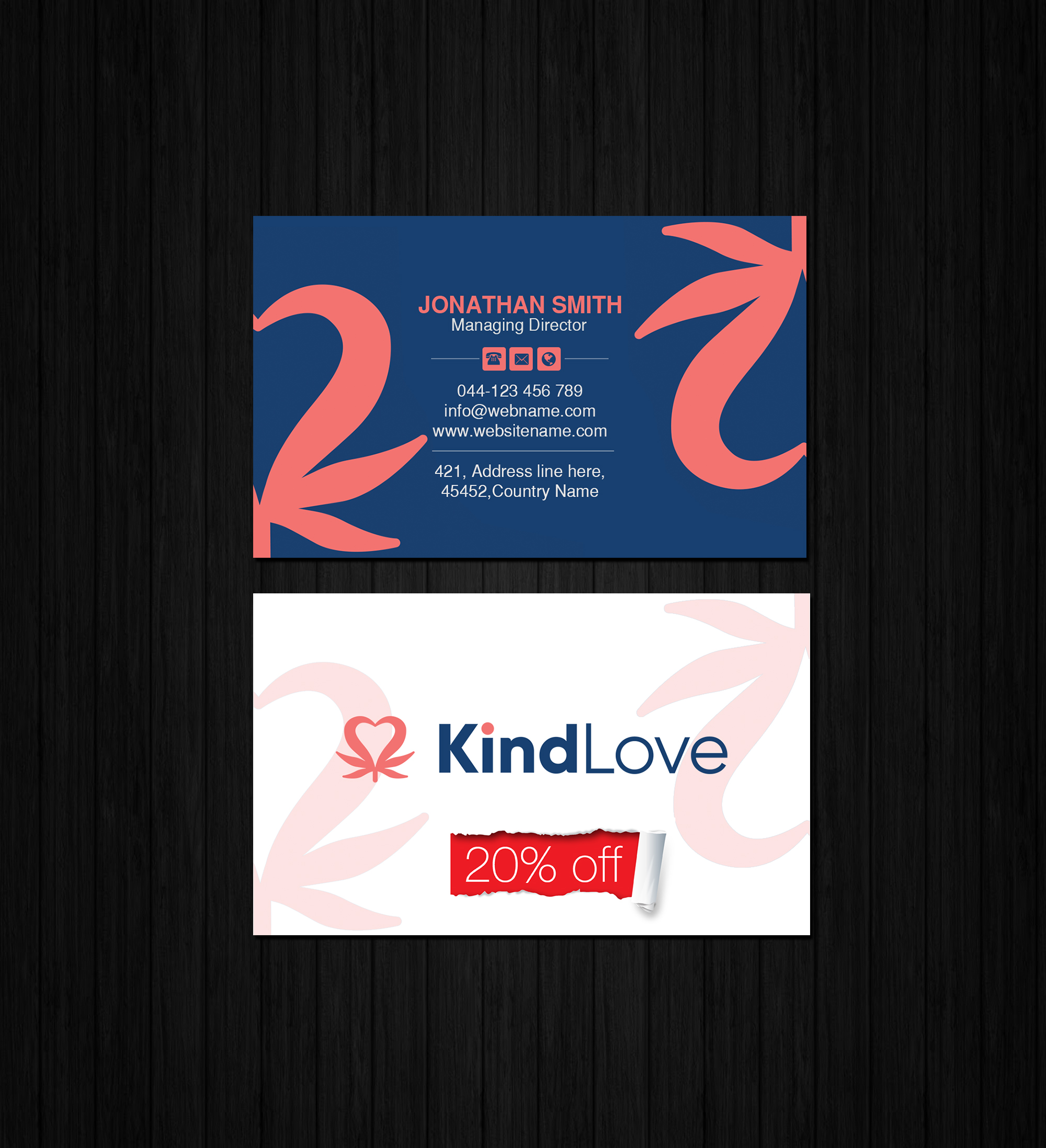 Business Card Design by Creations Box 2015 for Kind Love | Design #24523574