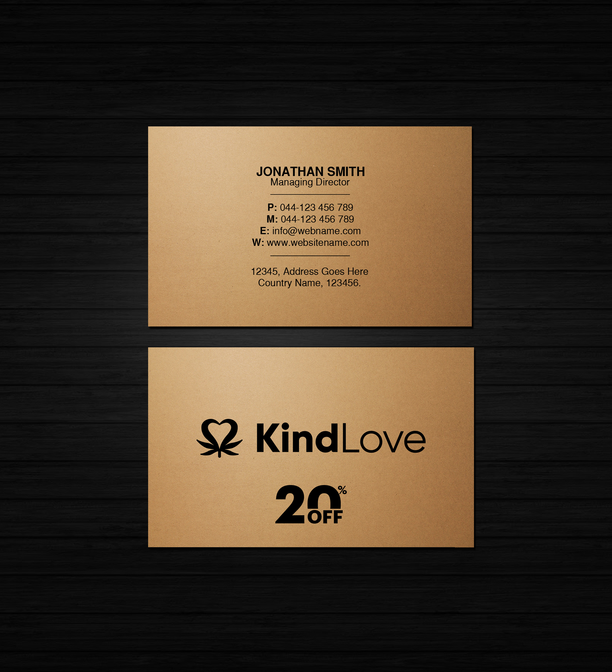 Business Card Design by Creations Box 2015 for Kind Love | Design #24523575