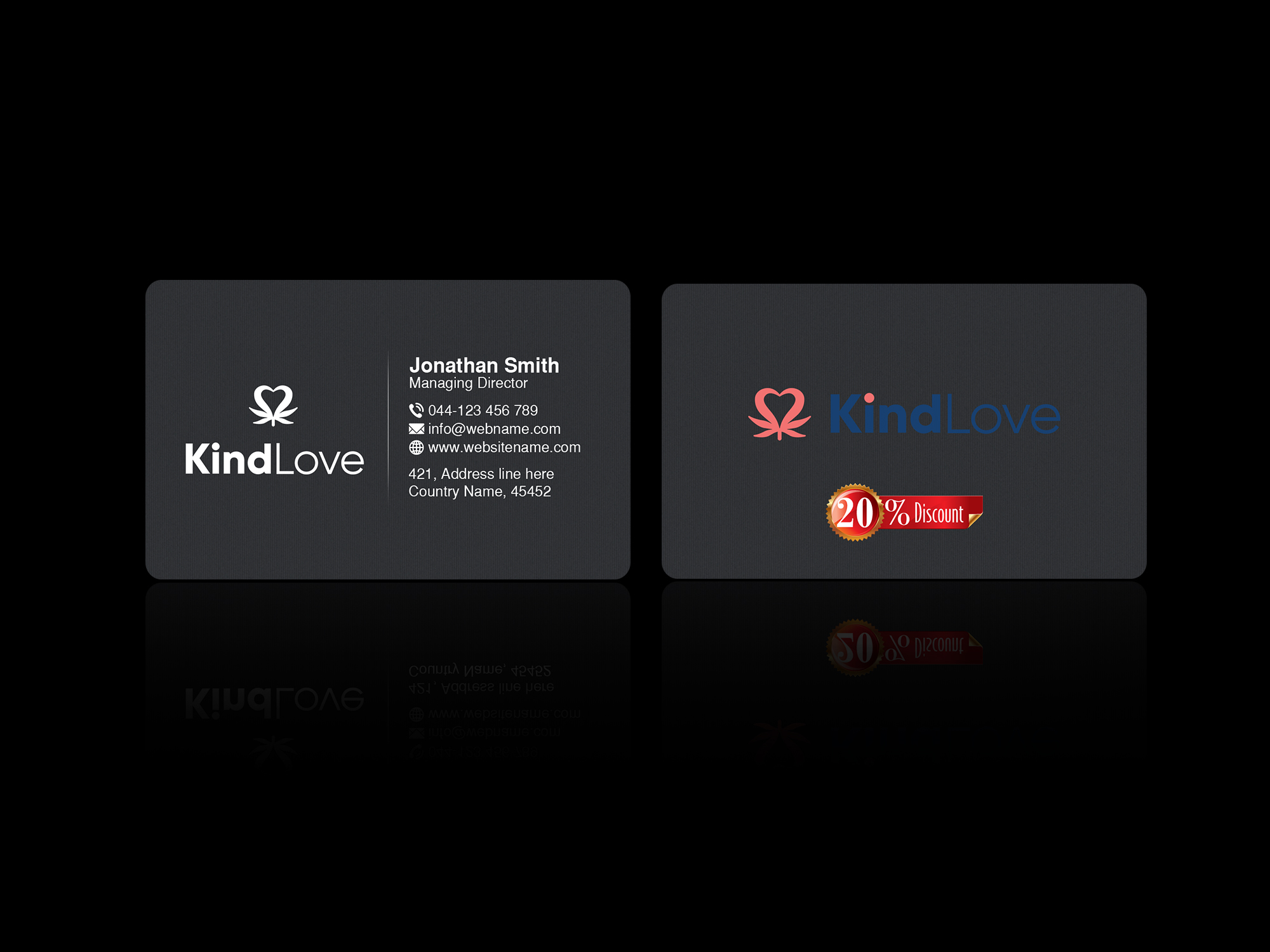 Business Card Design by Creations Box 2015 for Kind Love | Design #24523579
