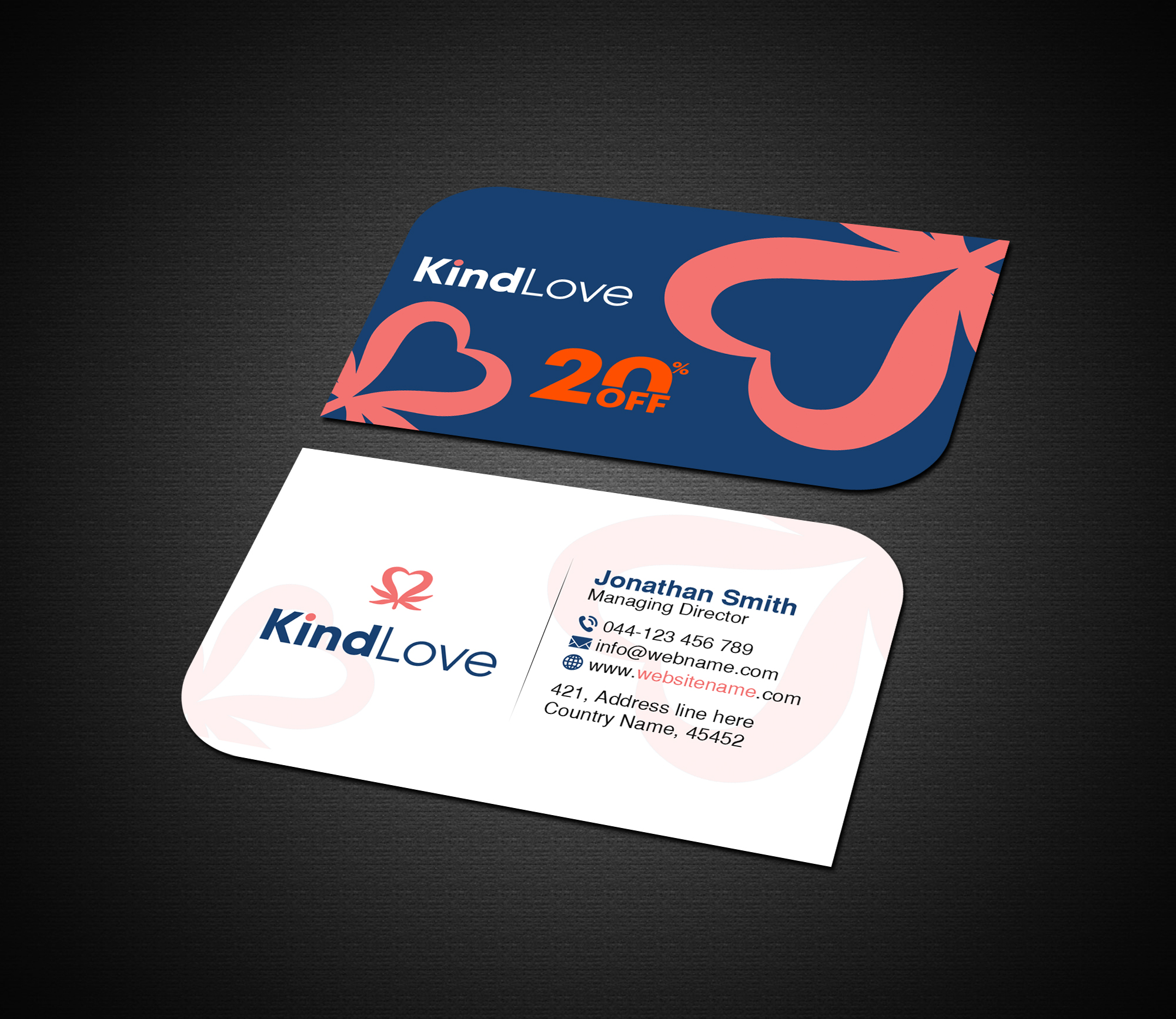 Business Card Design by Creations Box 2015 for Kind Love | Design #24523582