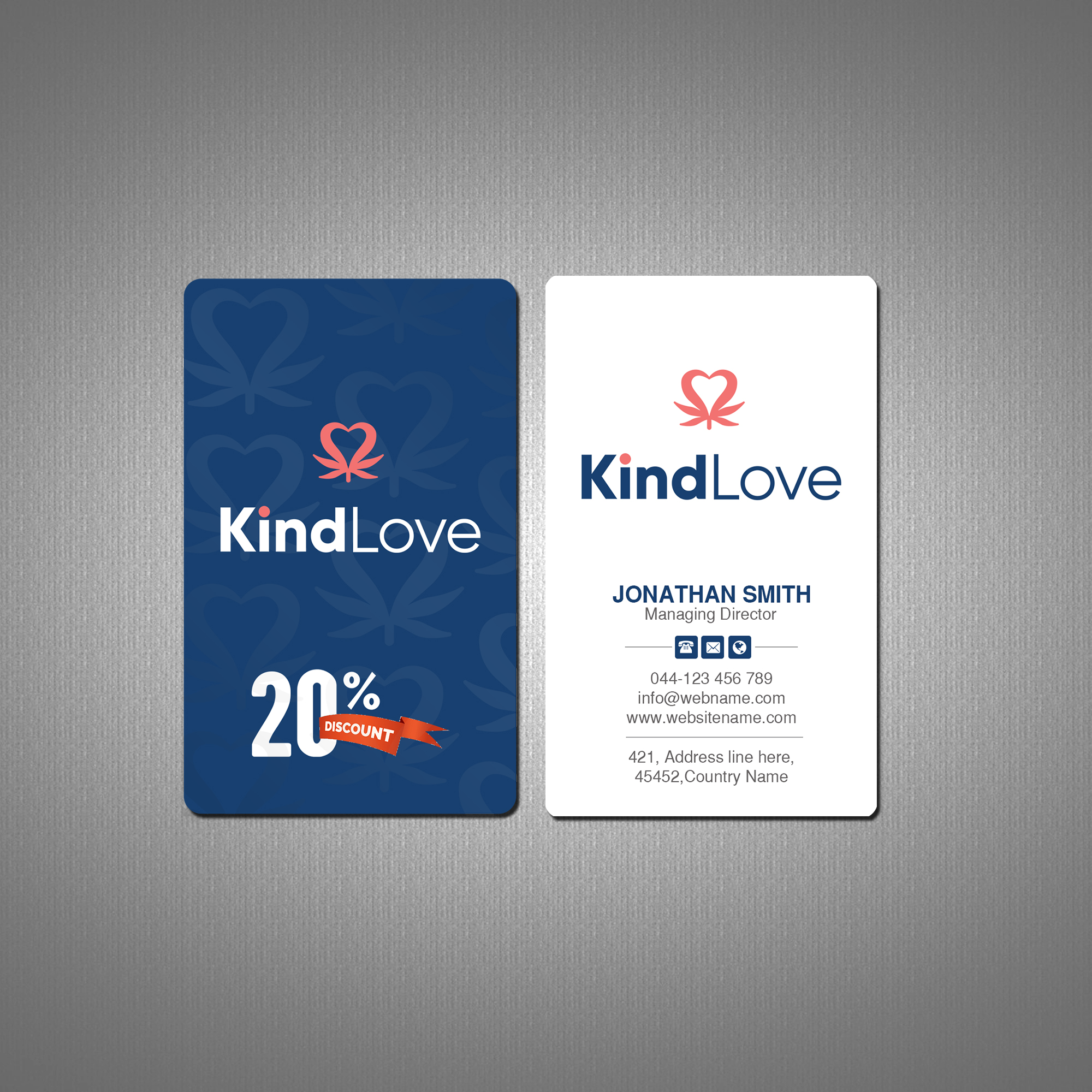 Business Card Design by Creations Box 2015 for Kind Love | Design #24523594