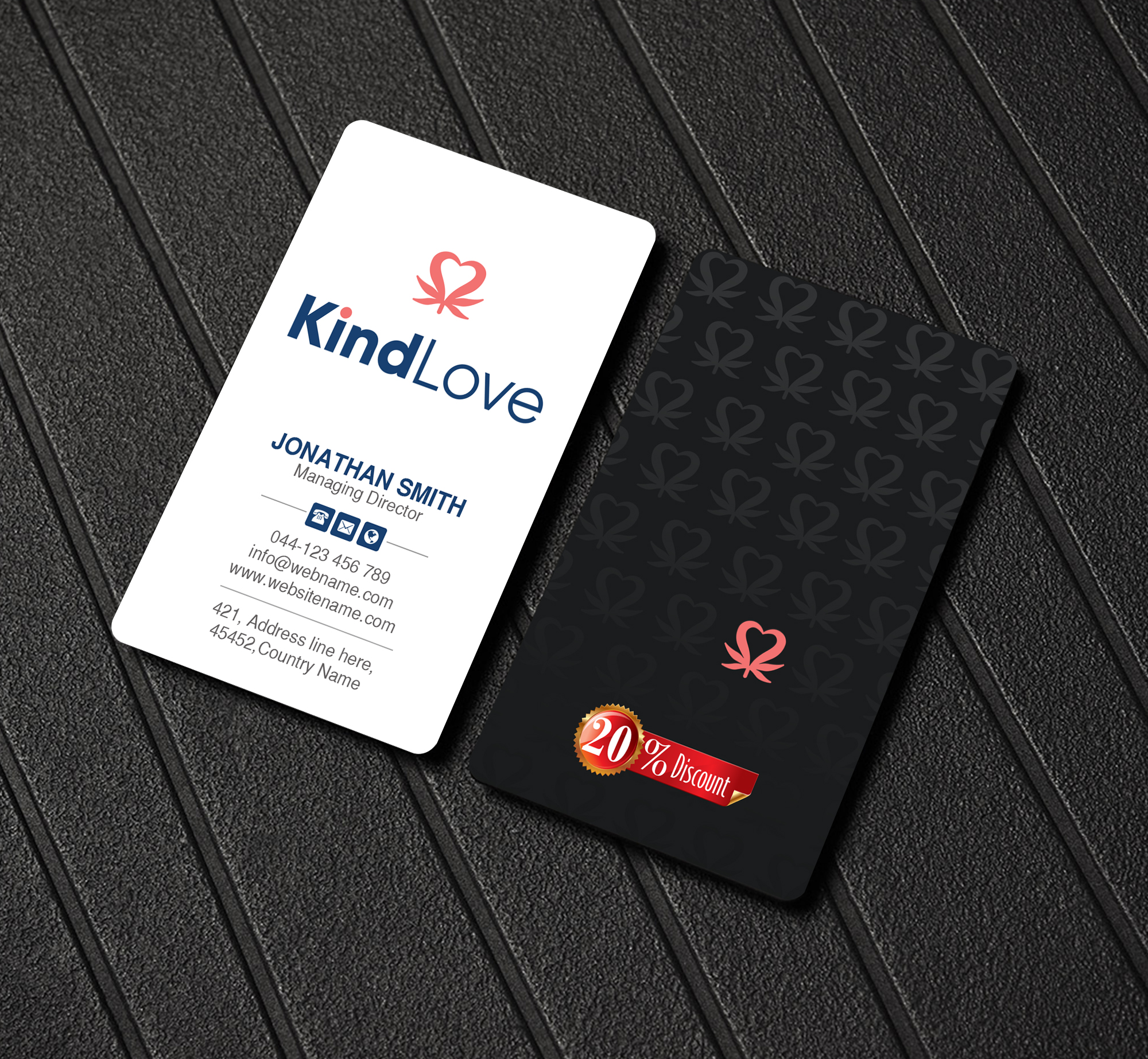 Business Card Design by Creations Box 2015 for Kind Love | Design #24523595