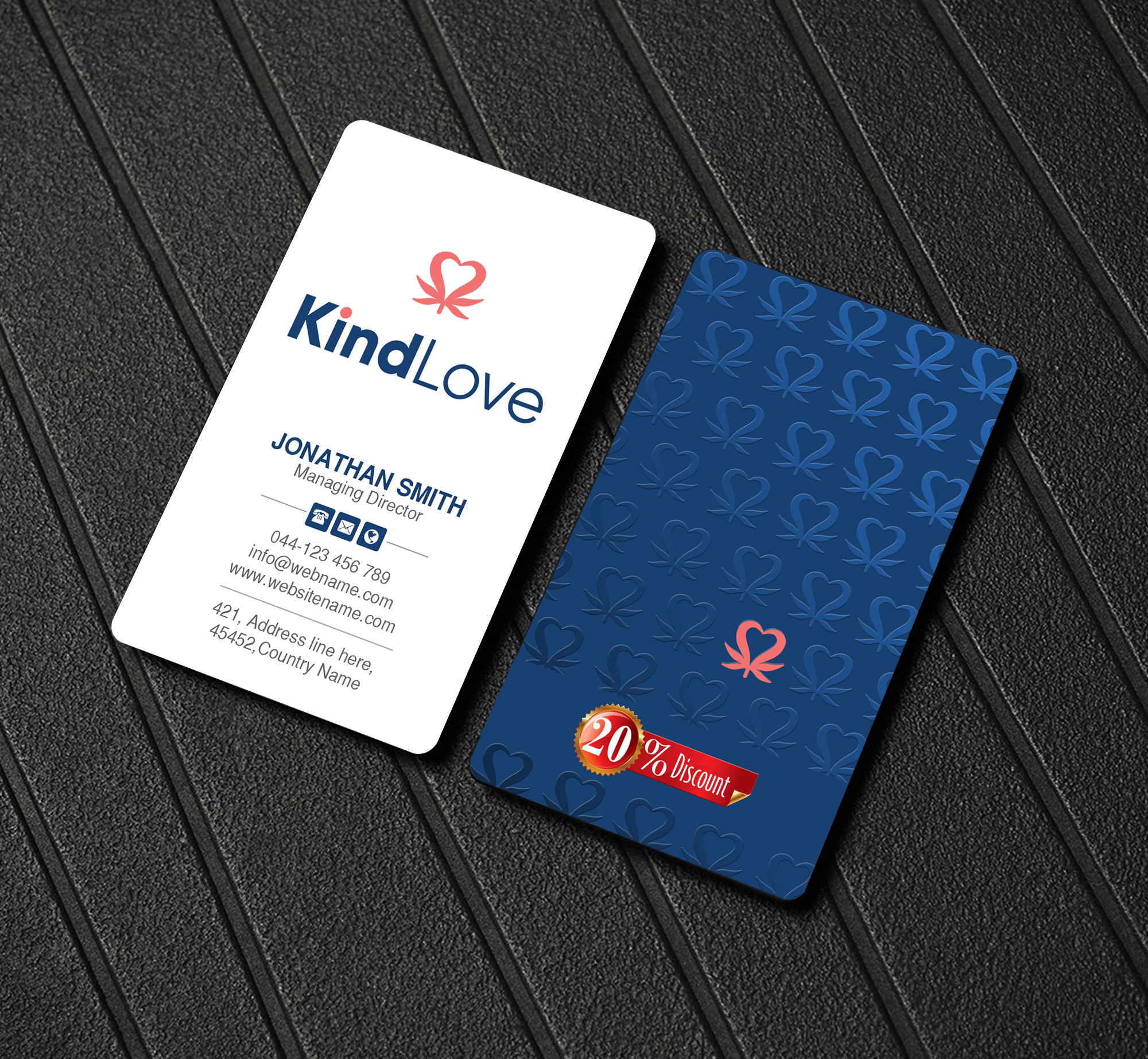 Business Card Design by Creations Box 2015 for Kind Love | Design #24523596