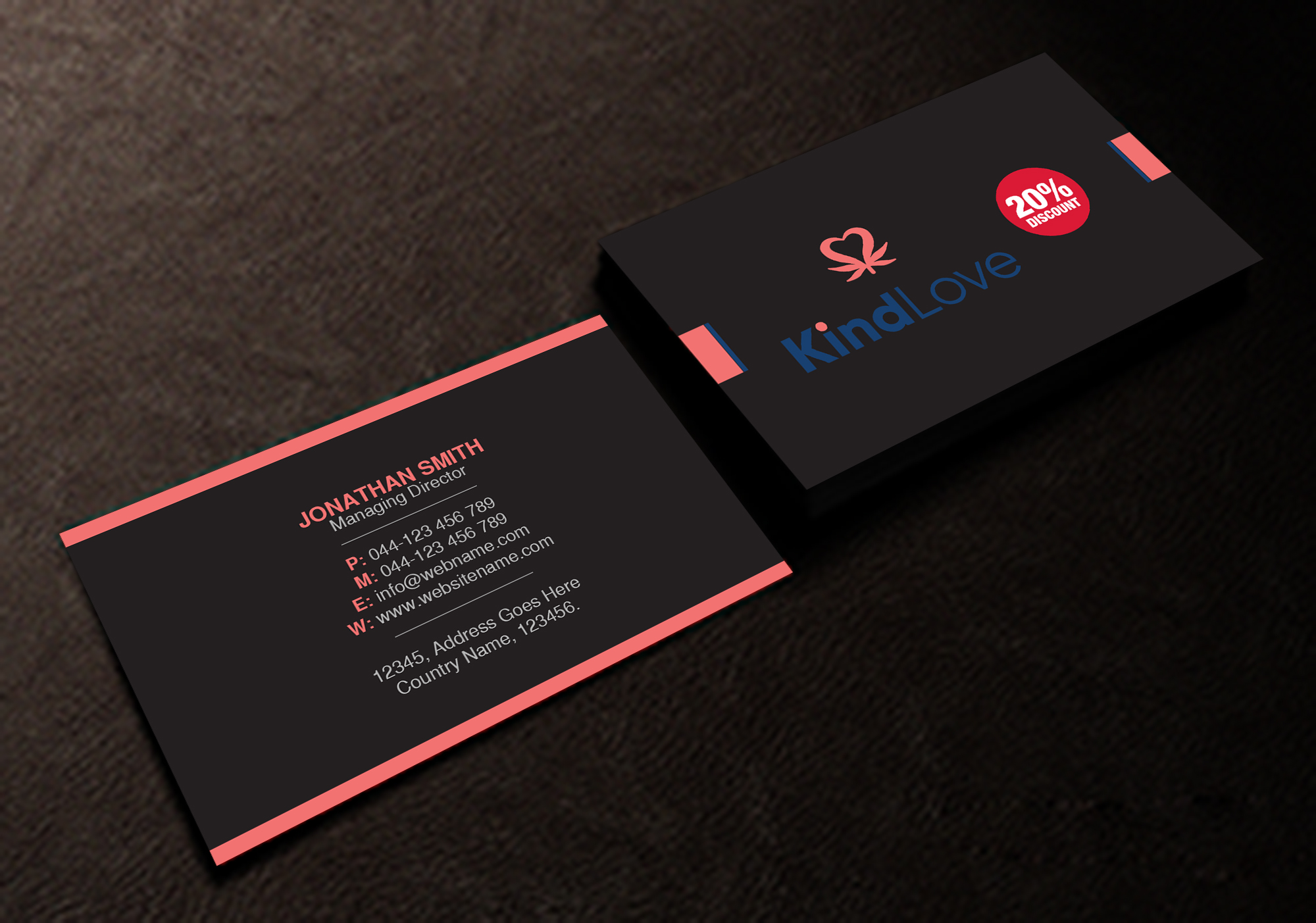 Business Card Design by Creations Box 2015 for Kind Love | Design #24523626