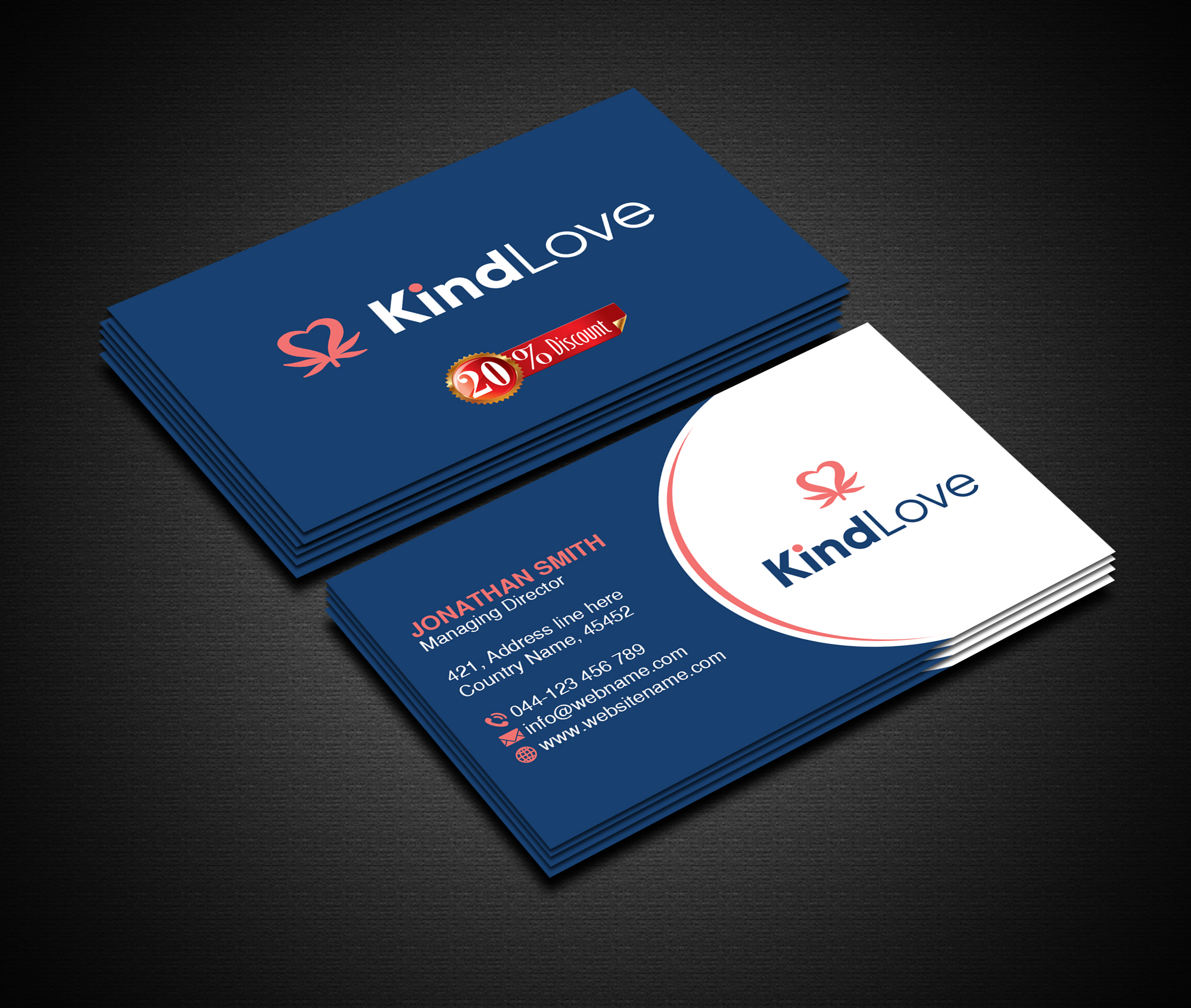 Business Card Design by Creations Box 2015 for Kind Love | Design #24523628