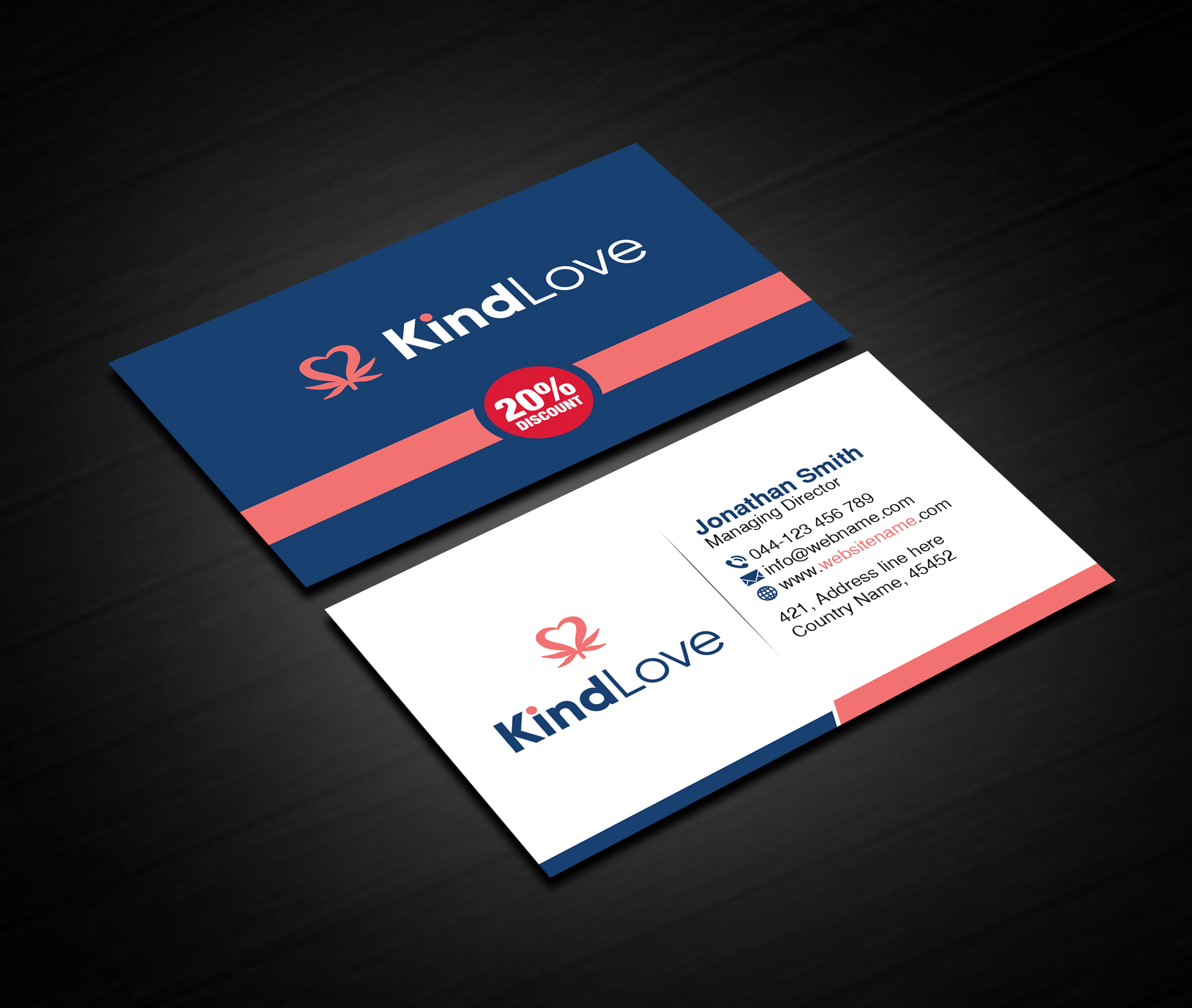 Business Card Design by Creations Box 2015 for Kind Love | Design #24523632
