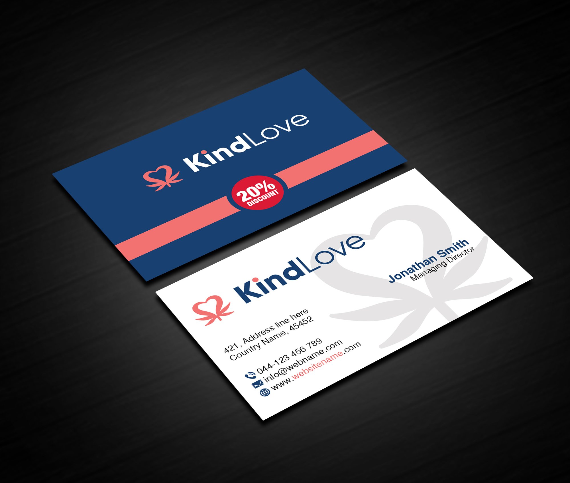 Business Card Design by Creations Box 2015 for Kind Love | Design #24523633