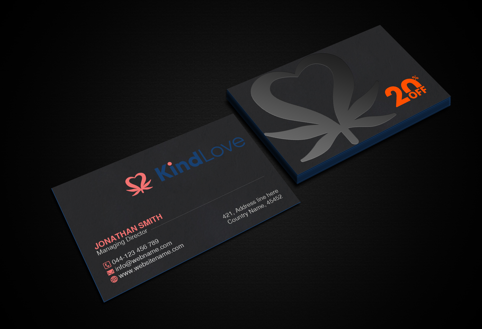 Business Card Design by Creations Box 2015 for Kind Love | Design #24523647