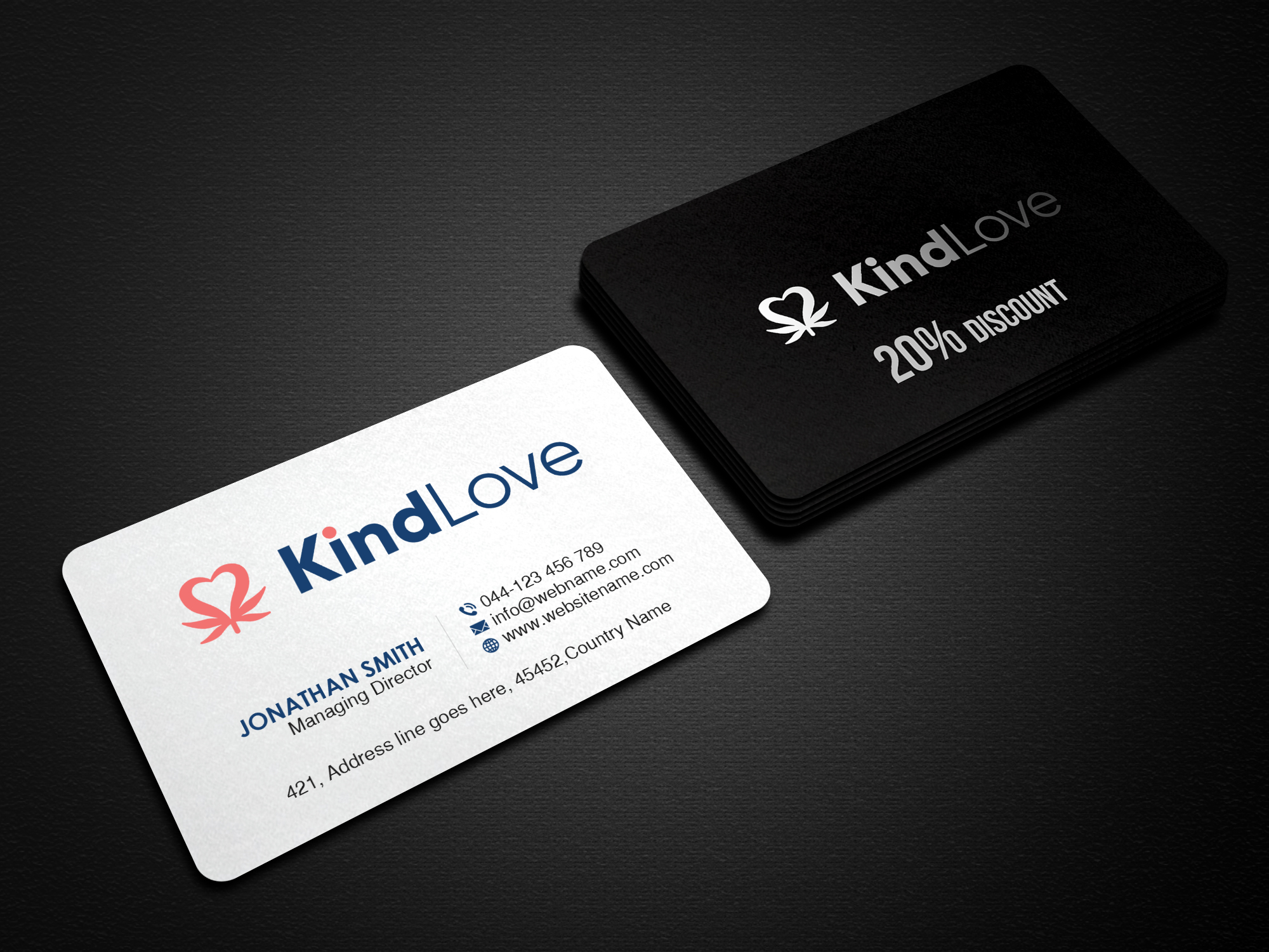 Business Card Design by Creations Box 2015 for Kind Love | Design #24523649