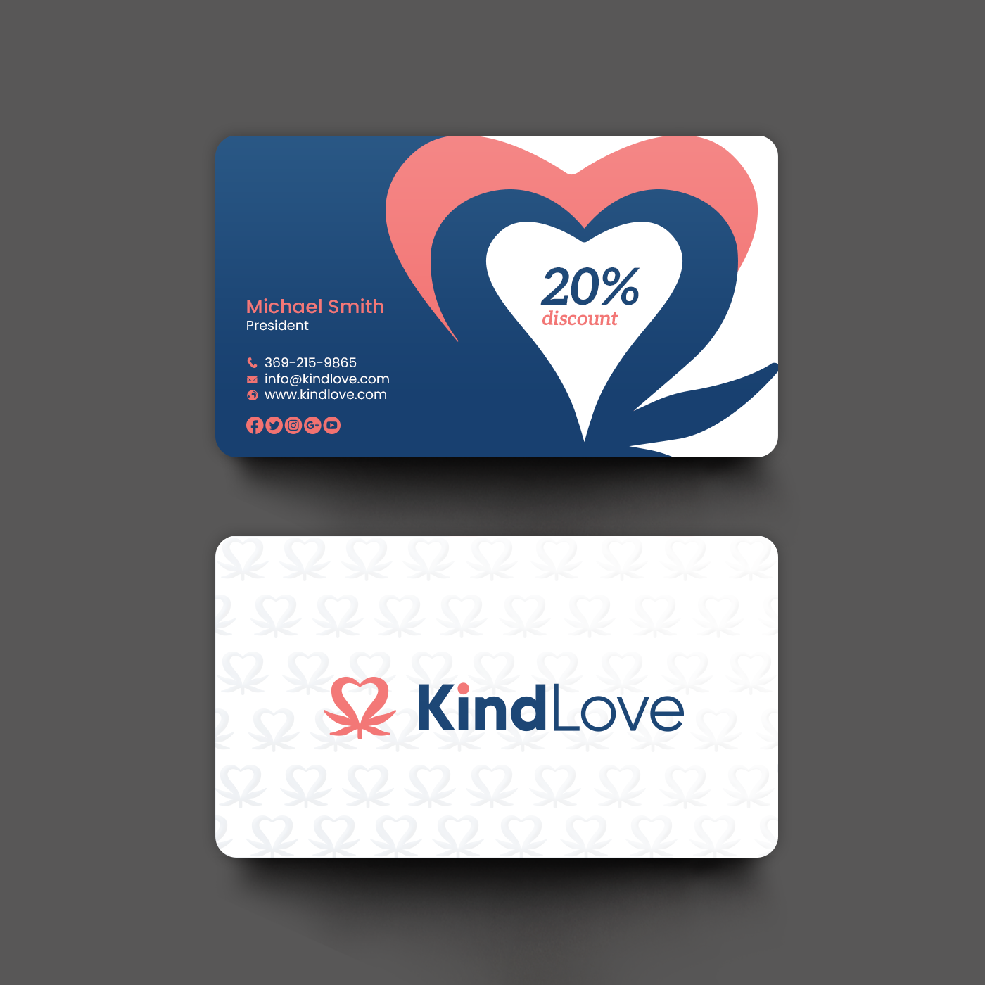 Business Card Design by chandrayaan.creative for Kind Love | Design #24524993