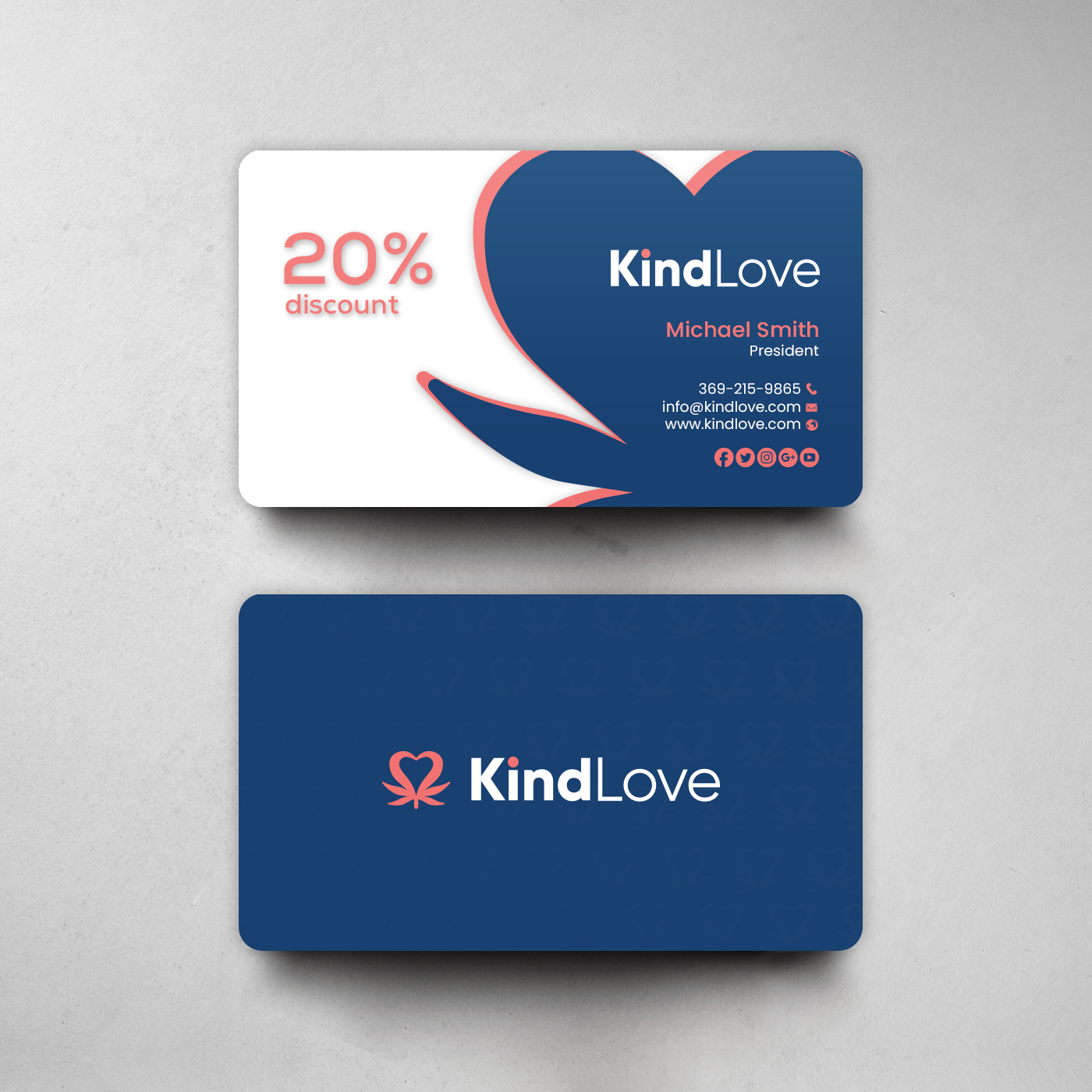 Business Card Design by chandrayaan.creative for Kind Love | Design #24525392
