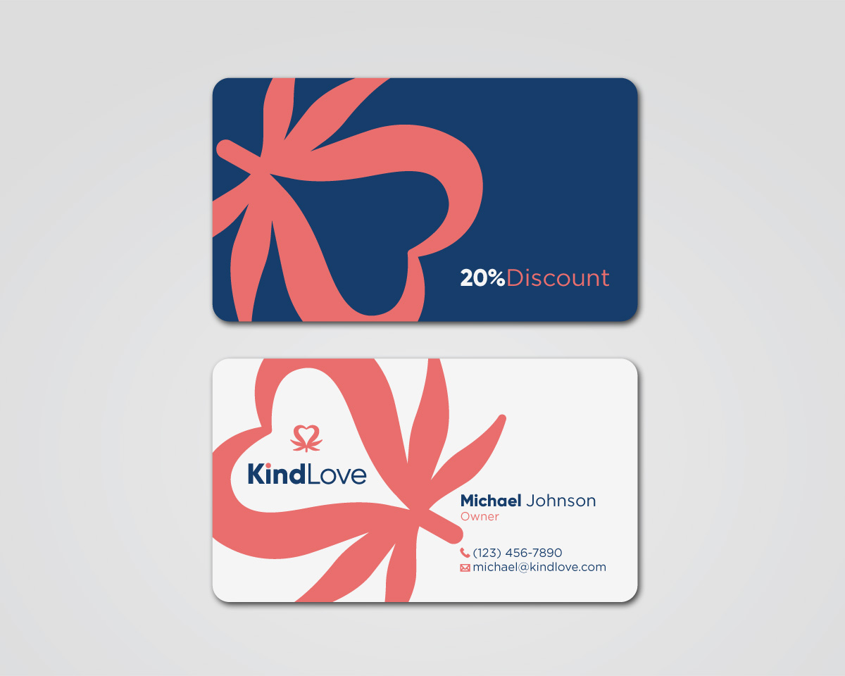 Business Card Design by MDesign for Kind Love | Design #24548835