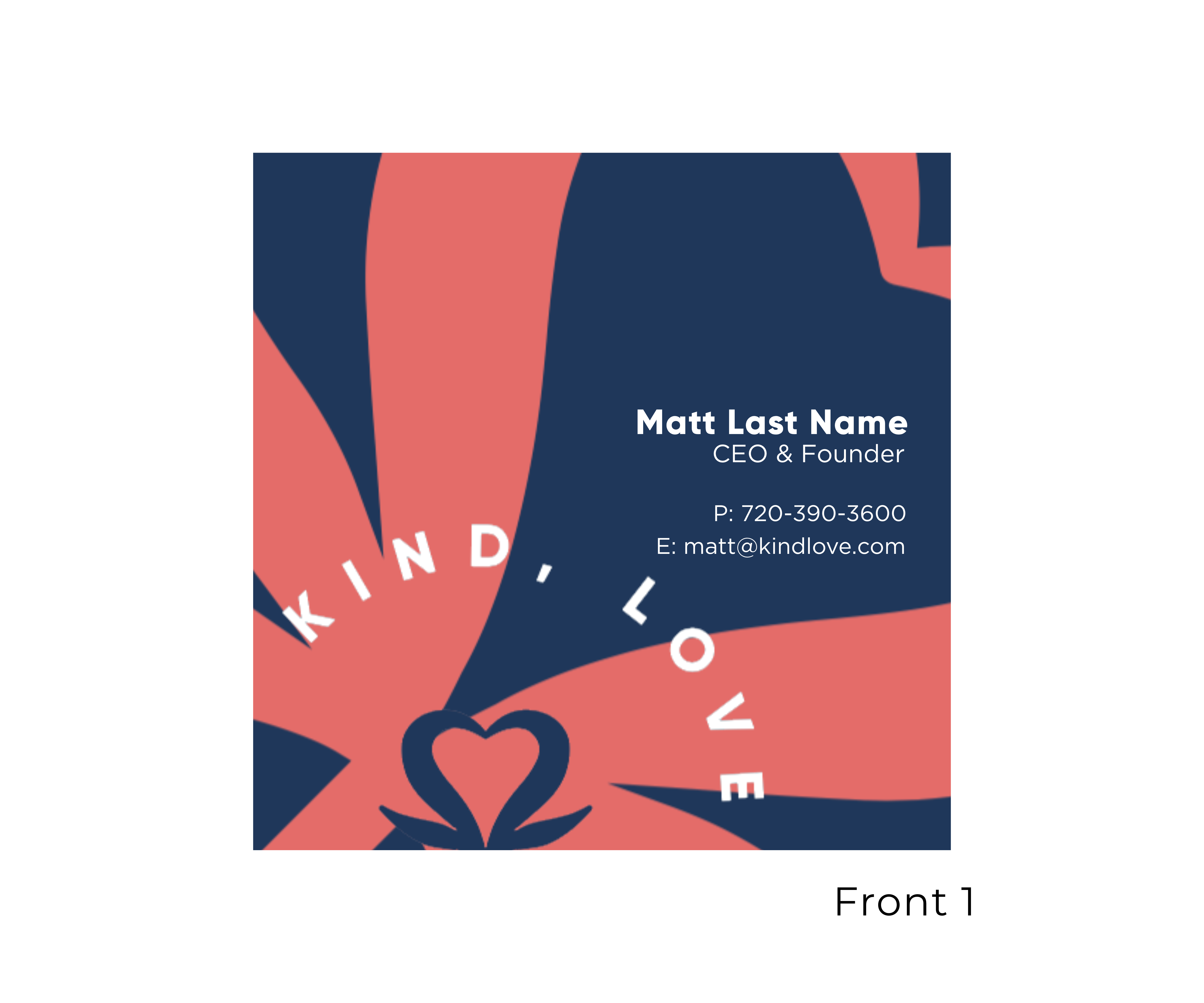 Business Card Design by Miranda Mtz. for Kind Love | Design #24562769