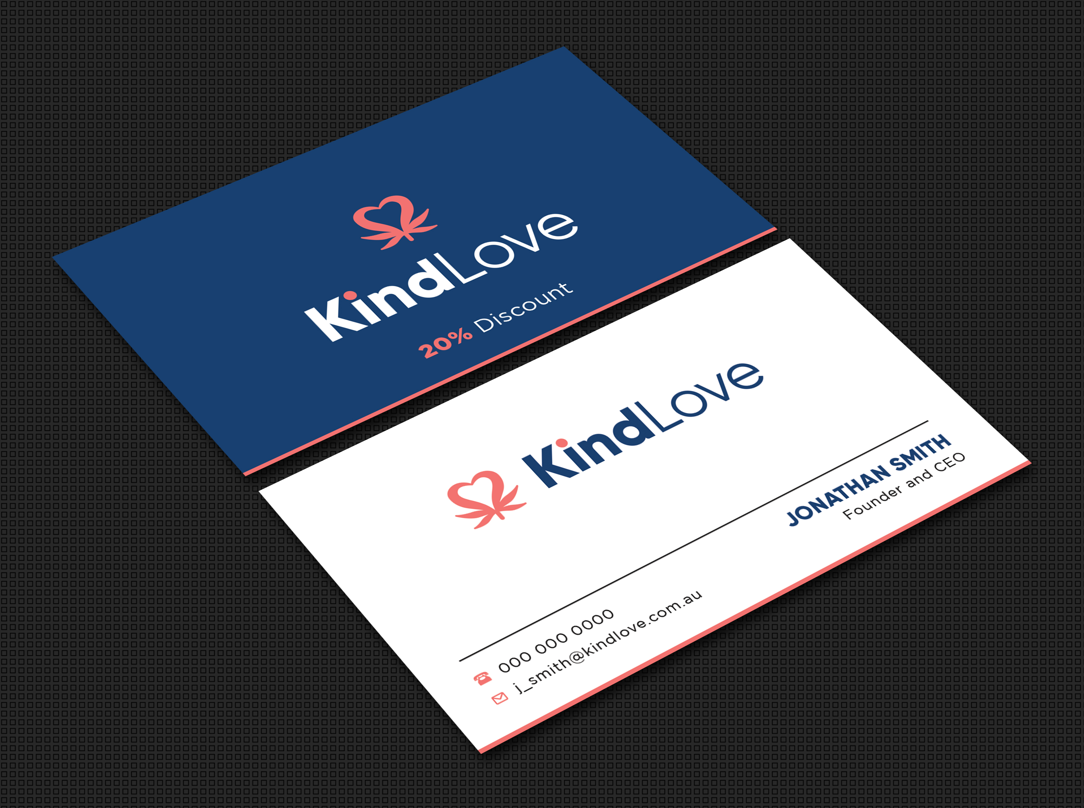 Business Card Design by Bold Pixels for Kind Love | Design #24519296