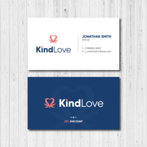 Business Card Design by Bold Pixels for Kind Love | Design: #24530571