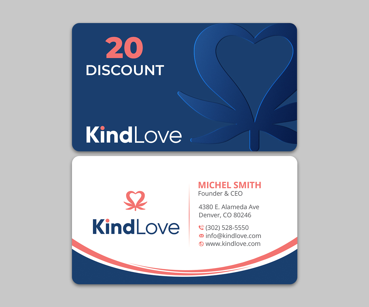 Business Card Design by Neamot for Kind Love | Design #24524808