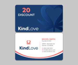 Business Card Design by Neamot for Kind Love | Design: #24524808