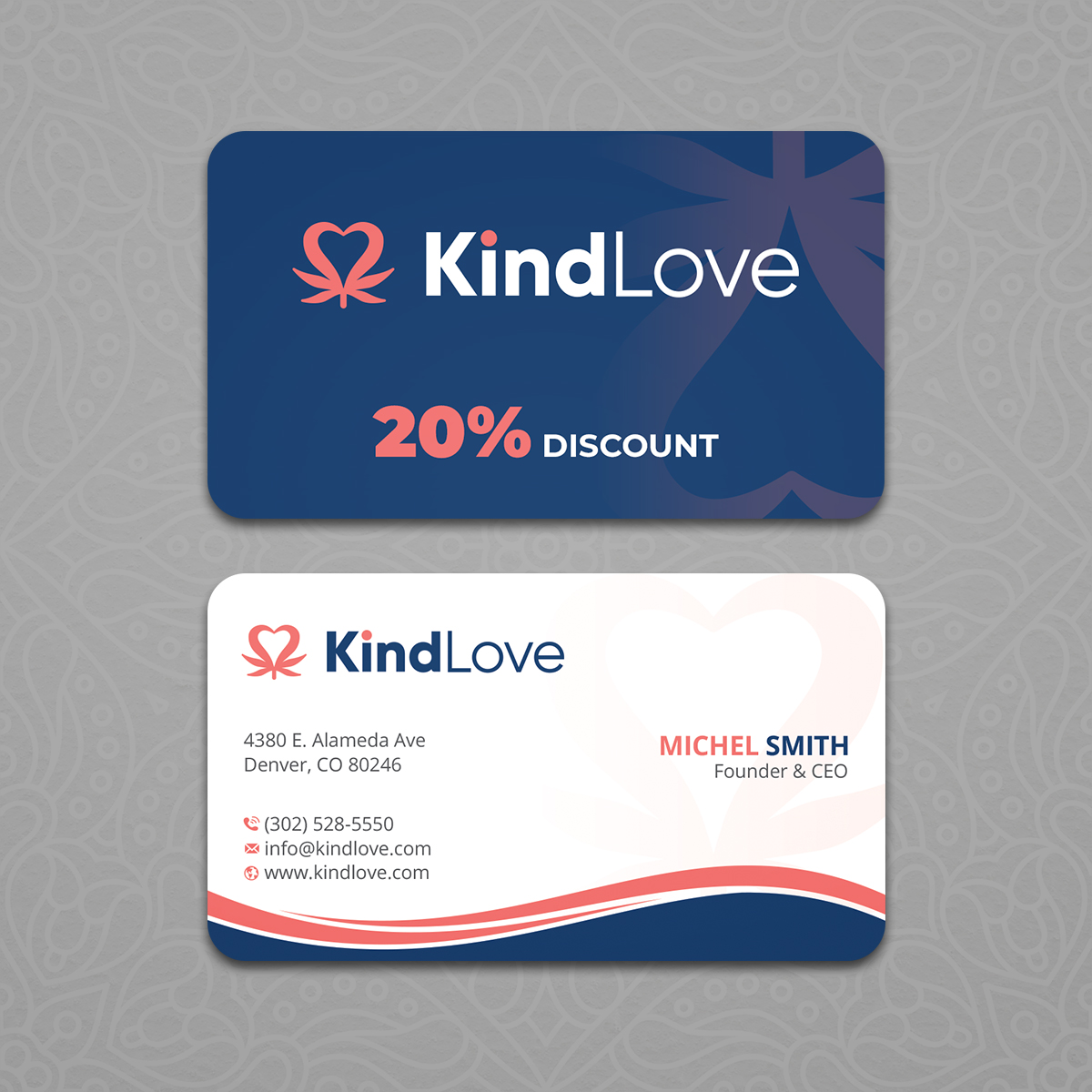 Business Card Design by Neamot for Kind Love | Design #24561652