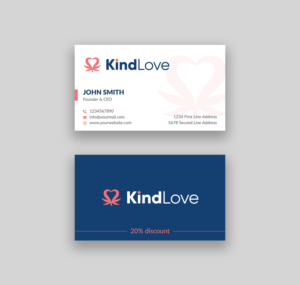 Business Card Design by Musa. A for Kind Love | Design: #24544721
