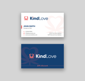 Business Card Design by Musa. A for Kind Love | Design: #24548589