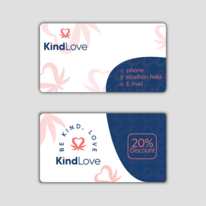 Business Card Design by Aadhil Rizwan for Kind Love | Design: #24522727