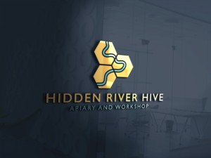 Logo Design by LogoToGoStudio for Hidden River Hive | Design: #24519450
