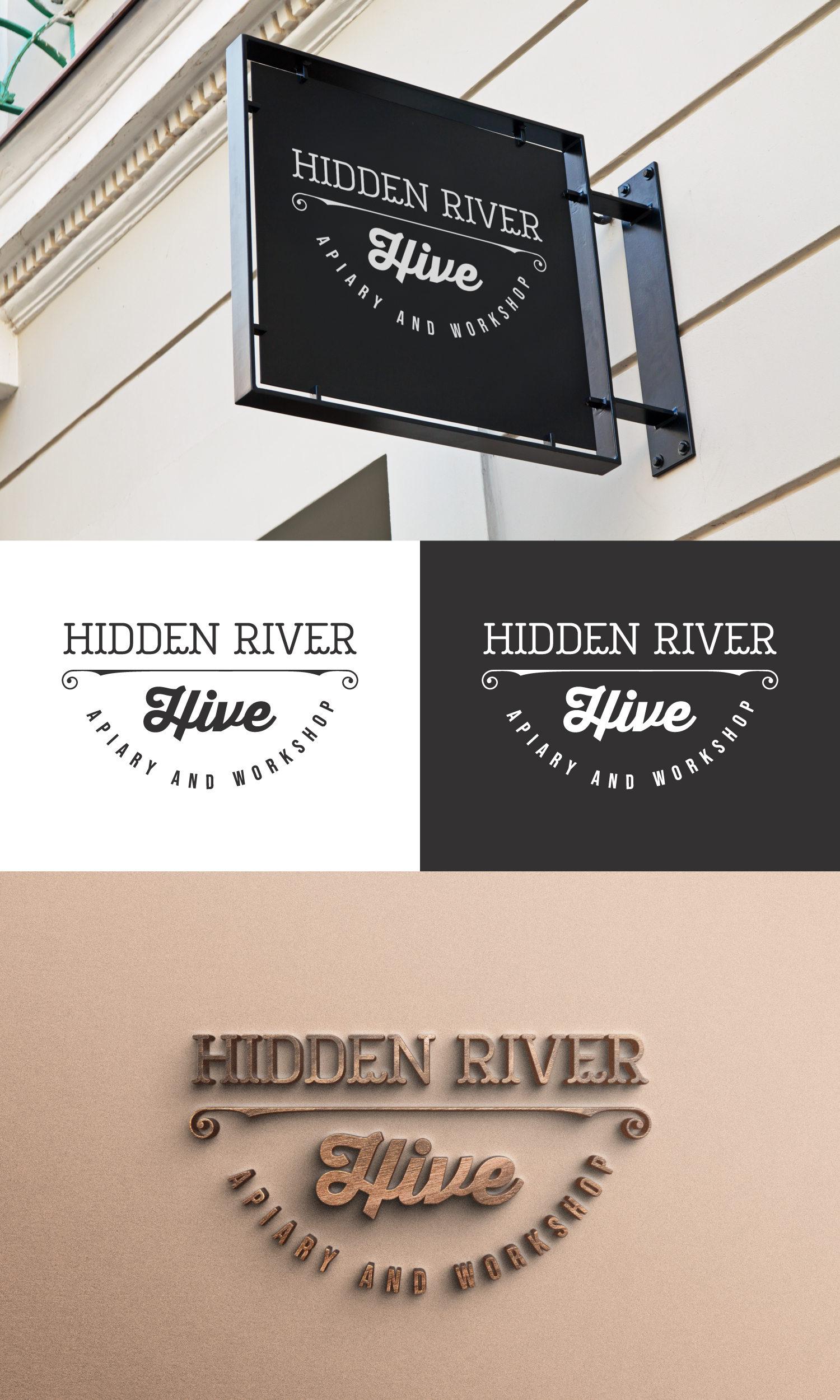 Logo Design by ACK Design for Hidden River Hive | Design #24556004
