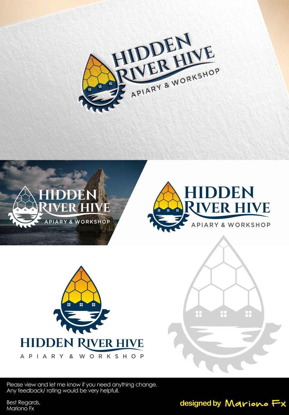 Design de Logo par Mariono Fx pour Hidden River Hive | Design #24528501