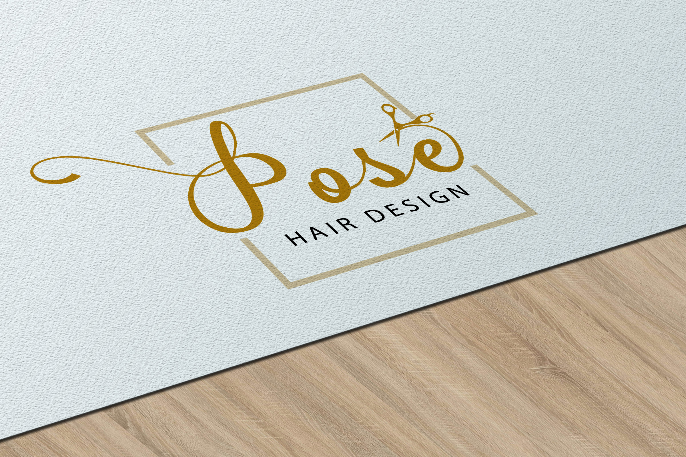 Logo Design by luay for Pose Hair Design Pty Ltd | Design #24515744
