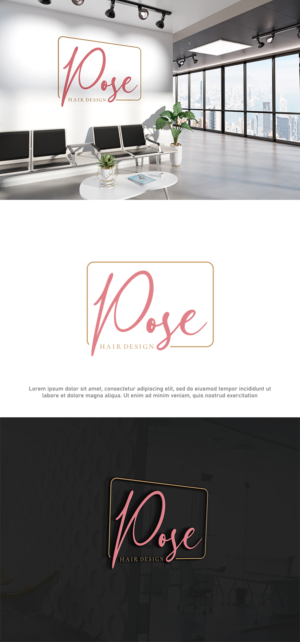 Logo Design by 4AD for Pose Hair Design Pty Ltd | Design: #24522193